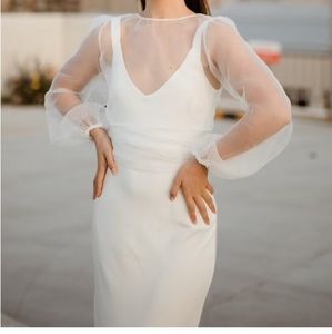 Zara White Organza Top NWT